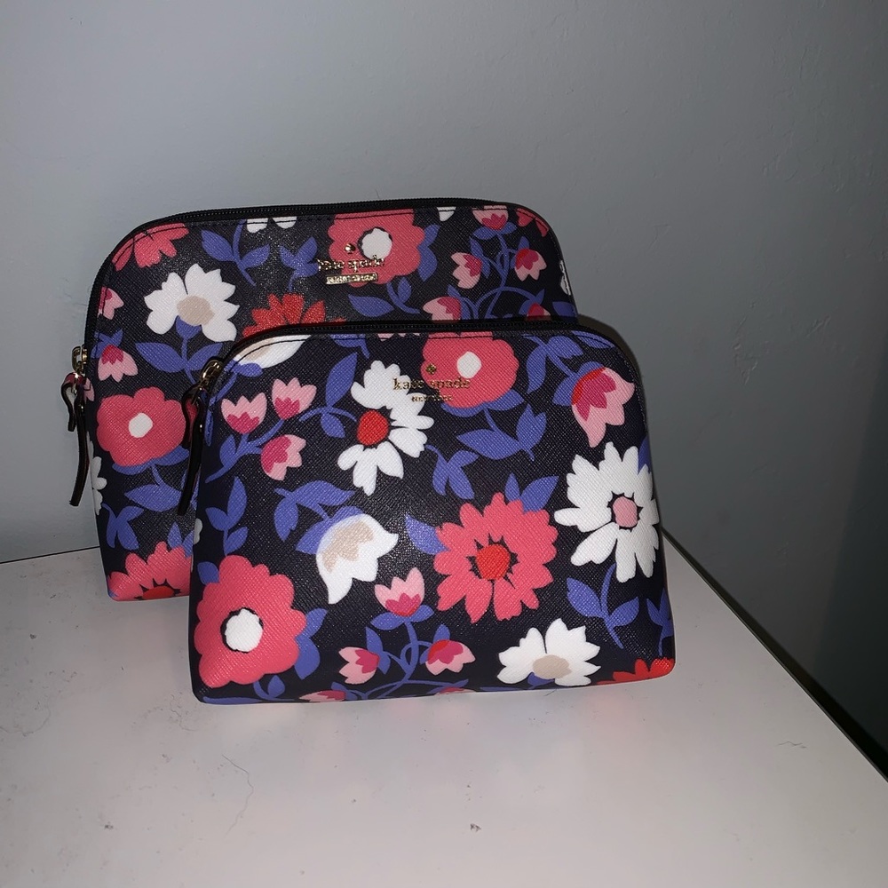 Kate Spade floral briley makeup case set